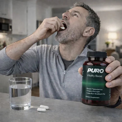 Cápsulas PURO™ | El secreto para deshincharte de forma 100% natural y recuperar tu cuerpo de hombre.