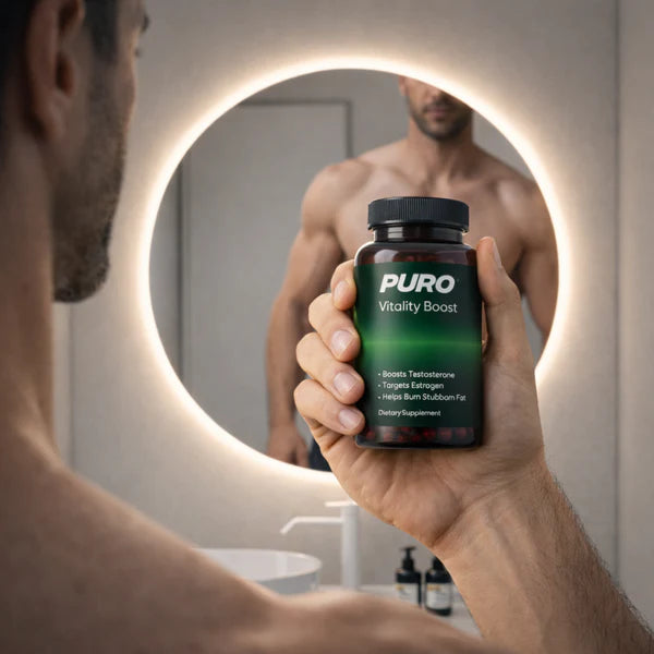 Cápsulas PURO™ | El secreto para deshincharte de forma 100% natural y recuperar tu cuerpo de hombre.